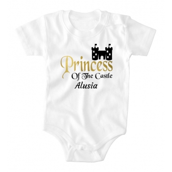 Zestaw koszulka męska + body King/ Princess of the castle + imię